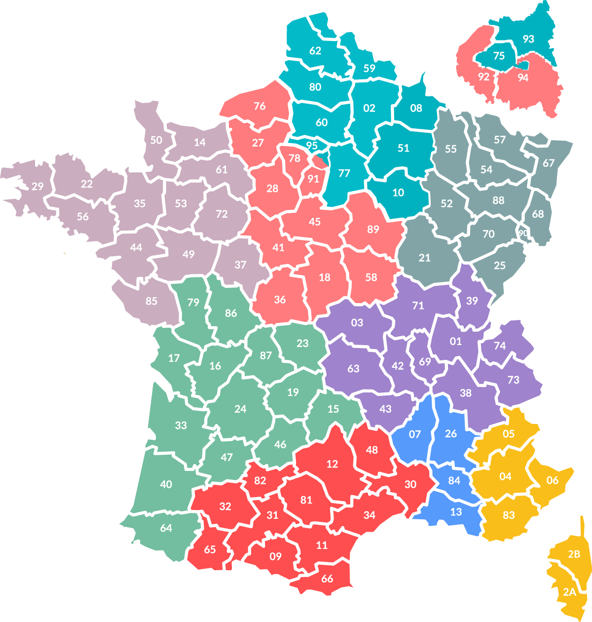 Map France Visy