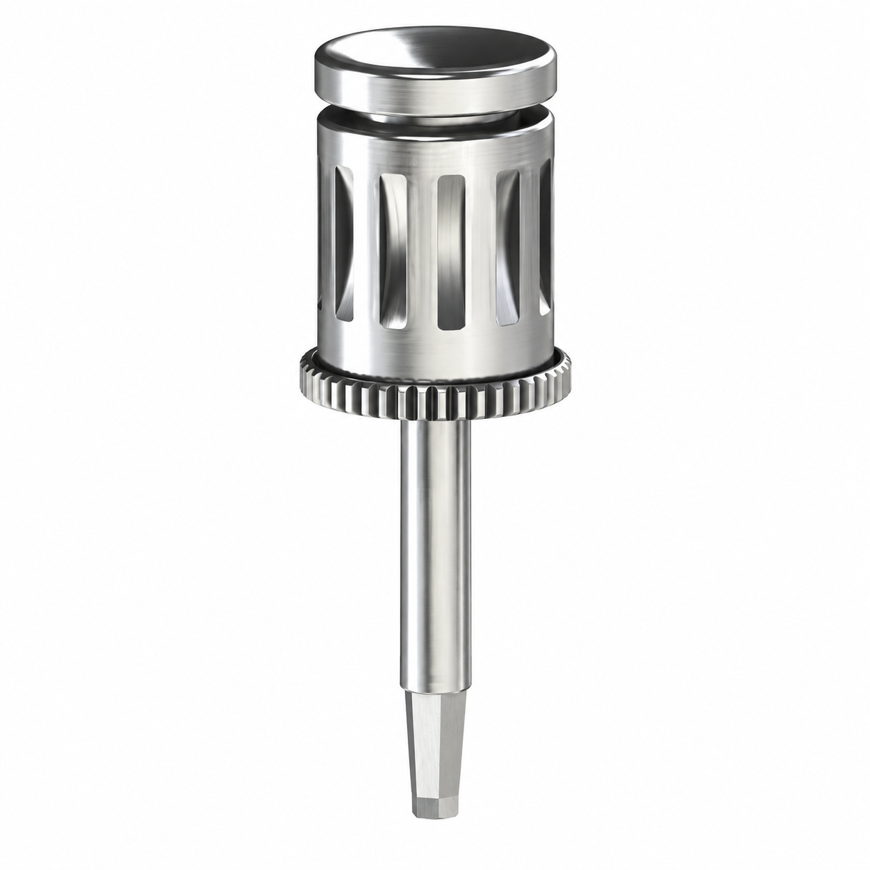 Ancre métallique cylindrique à fentes